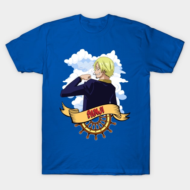 One piece anime - Vinsmoke Sanji T-Shirt by mounier